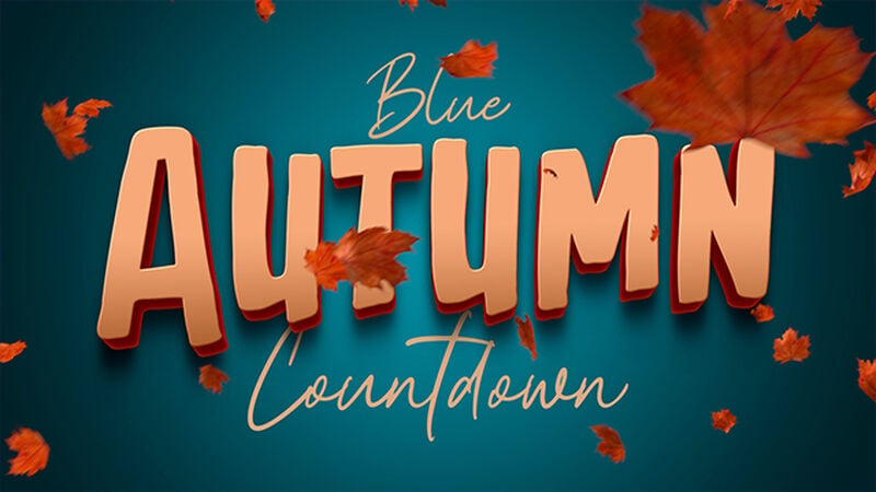 Blue Autumn Countdown